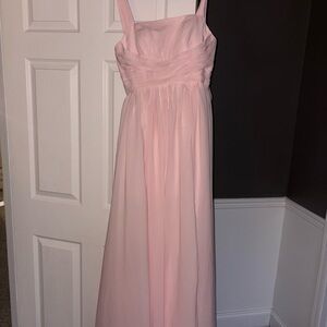 Elegant Pink Sleeveless Gown